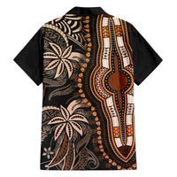 Polynesia Dashiki Family Matching Off Shoulder Maxi Dress and Hawaiian Shirt Polynesia and Africa Traditional Special Together Gold LT9 - Wonder Print Shop