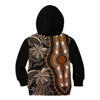 Polynesia Dashiki Kid Hoodie Polynesia and Africa Traditional Special Together Gold - Wonder Print Shop