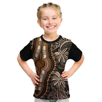 Polynesia Dashiki Kid T Shirt Polynesia and Africa Traditional Special Together Gold - Wonder Print Shop