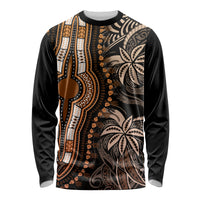 Polynesia Dashiki Long Sleeve Shirt Polynesia and Africa Traditional Special Together Gold - Wonder Print Shop