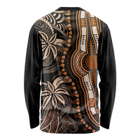 Polynesia Dashiki Long Sleeve Shirt Polynesia and Africa Traditional Special Together Gold - Wonder Print Shop