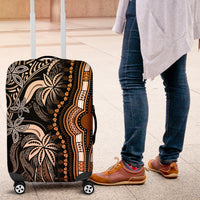 Polynesia Dashiki Luggage Cover Polynesia and Africa Traditional Special Together Gold - Wonder Print Shop