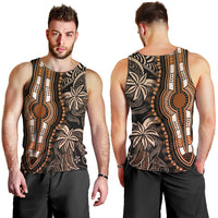 Polynesia Dashiki Men Tank Top Polynesia and Africa Traditional Special Together Gold - Wonder Print Shop