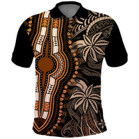 Polynesia Dashiki Polo Shirt Polynesia and Africa Traditional Special Together Gold - Wonder Print Shop