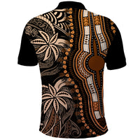 Polynesia Dashiki Polo Shirt Polynesia and Africa Traditional Special Together Gold - Wonder Print Shop