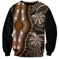 Polynesia Dashiki Sweatshirt Polynesia and Africa Traditional Special Together Gold - Wonder Print Shop