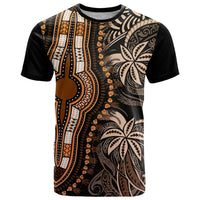 Polynesia Dashiki T Shirt Polynesia and Africa Traditional Special Together Gold - Wonder Print Shop