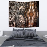 Polynesia Dashiki Tapestry Polynesia and Africa Traditional Special Together Gold - Wonder Print Shop