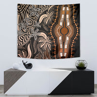 Polynesia Dashiki Tapestry Polynesia and Africa Traditional Special Together Gold - Wonder Print Shop