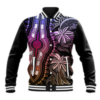 Polynesia Dashiki Baseball Jacket Polynesia and Africa Traditional Special Together Pastel LT9 - Wonder Print Shop