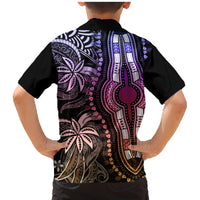 Polynesia Dashiki Family Matching Mermaid Dress and Hawaiian Shirt Polynesia and Africa Traditional Special Together Pastel LT9 - Wonder Print Shop