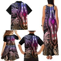 Polynesia Dashiki Family Matching Tank Maxi Dress and Hawaiian Shirt Polynesia and Africa Traditional Special Together Pastel - Wonder Print Shop