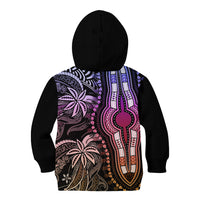 Polynesia Dashiki Kid Hoodie Polynesia and Africa Traditional Special Together Pastel - Wonder Print Shop