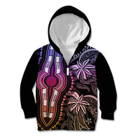 Polynesia Dashiki Kid Hoodie Polynesia and Africa Traditional Special Together Pastel - Wonder Print Shop
