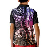Polynesia Dashiki Kid Polo Shirt Polynesia and Africa Traditional Special Together Pastel - Wonder Print Shop