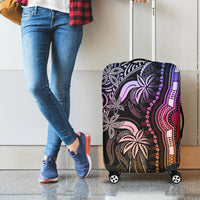 Polynesia Dashiki Luggage Cover Polynesia and Africa Traditional Special Together Pastel - Wonder Print Shop
