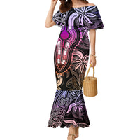 Polynesia Dashiki Mermaid Dress Polynesia and Africa Traditional Special Together Pastel - Wonder Print Shop