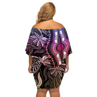 Polynesia Dashiki Off Shoulder Short Dress Polynesia and Africa Traditional Special Together Pastel - Wonder Print Shop