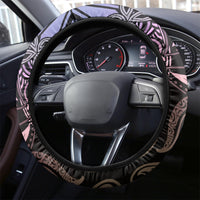 Polynesia Dashiki Steering Wheel Cover Polynesia and Africa Traditional Special Together Pastel - Wonder Print Shop