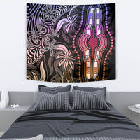 Polynesia Dashiki Tapestry Polynesia and Africa Traditional Special Together Pastel - Wonder Print Shop