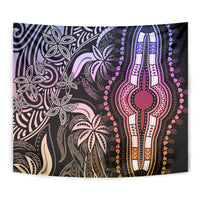 Polynesia Dashiki Tapestry Polynesia and Africa Traditional Special Together Pastel - Wonder Print Shop