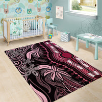 Polynesia Dashiki Area Rug Polynesia and Africa Traditional Special Together Pink LT9 - Wonder Print Shop