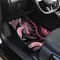 Polynesia Dashiki Car Mats Polynesia and Africa Traditional Special Together Pink LT9 - Wonder Print Shop