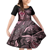 Polynesia Dashiki Family Matching Mermaid Dress and Hawaiian Shirt Polynesia and Africa Traditional Special Together Pink LT9 - Wonder Print Shop