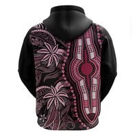 Polynesia Dashiki Hoodie Polynesia and Africa Traditional Special Together Pink - Wonder Print Shop