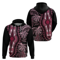 Polynesia Dashiki Hoodie Polynesia and Africa Traditional Special Together Pink - Wonder Print Shop