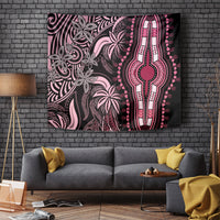 Polynesia Dashiki Tapestry Polynesia and Africa Traditional Special Together Pink - Wonder Print Shop