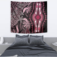 Polynesia Dashiki Tapestry Polynesia and Africa Traditional Special Together Pink - Wonder Print Shop