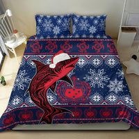 Samoa Manuia Le Kirisimasi Bedding Set Samoan Fishing Tribal Pattern Christmas Vibe LT9 - Wonder Print Shop