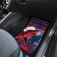 Samoa Manuia Le Kirisimasi Car Mats Samoan Fishing Tribal Pattern Christmas Vibe LT9 - Wonder Print Shop