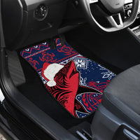 Samoa Manuia Le Kirisimasi Car Mats Samoan Fishing Tribal Pattern Christmas Vibe LT9 - Wonder Print Shop