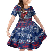 Samoa Manuia Le Kirisimasi Family Matching Mermaid Dress and Hawaiian Shirt Samoan Fishing Tribal Pattern Christmas Vibe LT9 - Wonder Print Shop