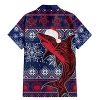 Samoa Manuia Le Kirisimasi Family Matching Mermaid Dress and Hawaiian Shirt Samoan Fishing Tribal Pattern Christmas Vibe LT9 - Wonder Print Shop