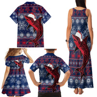 Samoa Manuia Le Kirisimasi Family Matching Tank Maxi Dress and Hawaiian Shirt Samoan Fishing Tribal Pattern Christmas Vibe - Wonder Print Shop