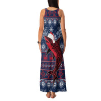 Samoa Manuia Le Kirisimasi Family Matching Tank Maxi Dress and Hawaiian Shirt Samoan Fishing Tribal Pattern Christmas Vibe - Wonder Print Shop