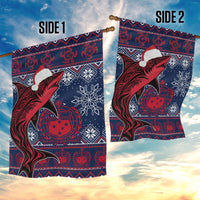 Samoa Manuia Le Kirisimasi Garden Flag Samoan Fishing Tribal Pattern Christmas Vibe - Wonder Print Shop