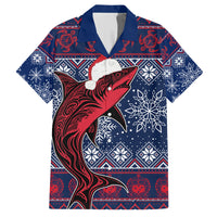 Samoa Manuia Le Kirisimasi Hawaiian Shirt Samoan Fishing Tribal Pattern Christmas Vibe - Wonder Print Shop