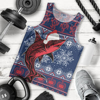 Samoa Manuia Le Kirisimasi Men Tank Top Samoan Fishing Tribal Pattern Christmas Vibe - Wonder Print Shop