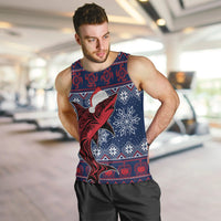 Samoa Manuia Le Kirisimasi Men Tank Top Samoan Fishing Tribal Pattern Christmas Vibe - Wonder Print Shop