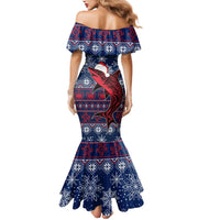Samoa Manuia Le Kirisimasi Mermaid Dress Samoan Fishing Tribal Pattern Christmas Vibe - Wonder Print Shop