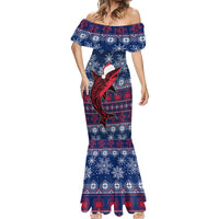 Samoa Manuia Le Kirisimasi Mermaid Dress Samoan Fishing Tribal Pattern Christmas Vibe - Wonder Print Shop