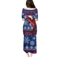 Samoa Manuia Le Kirisimasi Puletasi Samoan Fishing Tribal Pattern Christmas Vibe - Wonder Print Shop