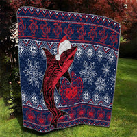 Samoa Manuia Le Kirisimasi Quilt Samoan Fishing Tribal Pattern Christmas Vibe - Wonder Print Shop
