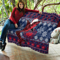 Samoa Manuia Le Kirisimasi Quilt Samoan Fishing Tribal Pattern Christmas Vibe - Wonder Print Shop