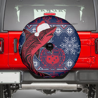 Samoa Manuia Le Kirisimasi Spare Tire Cover Samoan Fishing Tribal Pattern Christmas Vibe - Wonder Print Shop