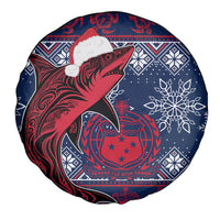 Samoa Manuia Le Kirisimasi Spare Tire Cover Samoan Fishing Tribal Pattern Christmas Vibe - Wonder Print Shop
